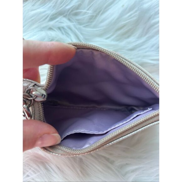 Coach Poppy Pearl Gold Metallic Wristlet Y2K - Picture 4 of 6